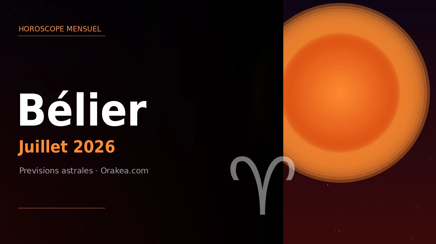 Horoscope Bélier Juillet 2026 : L'Art de la Patience Fertile