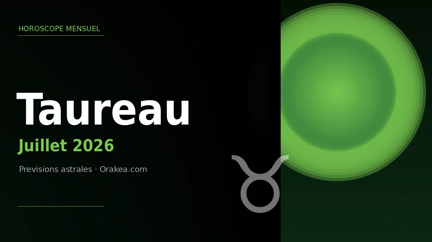 Horoscope Taureau Juillet 2026 : Le Mois où Tout Devient Possible